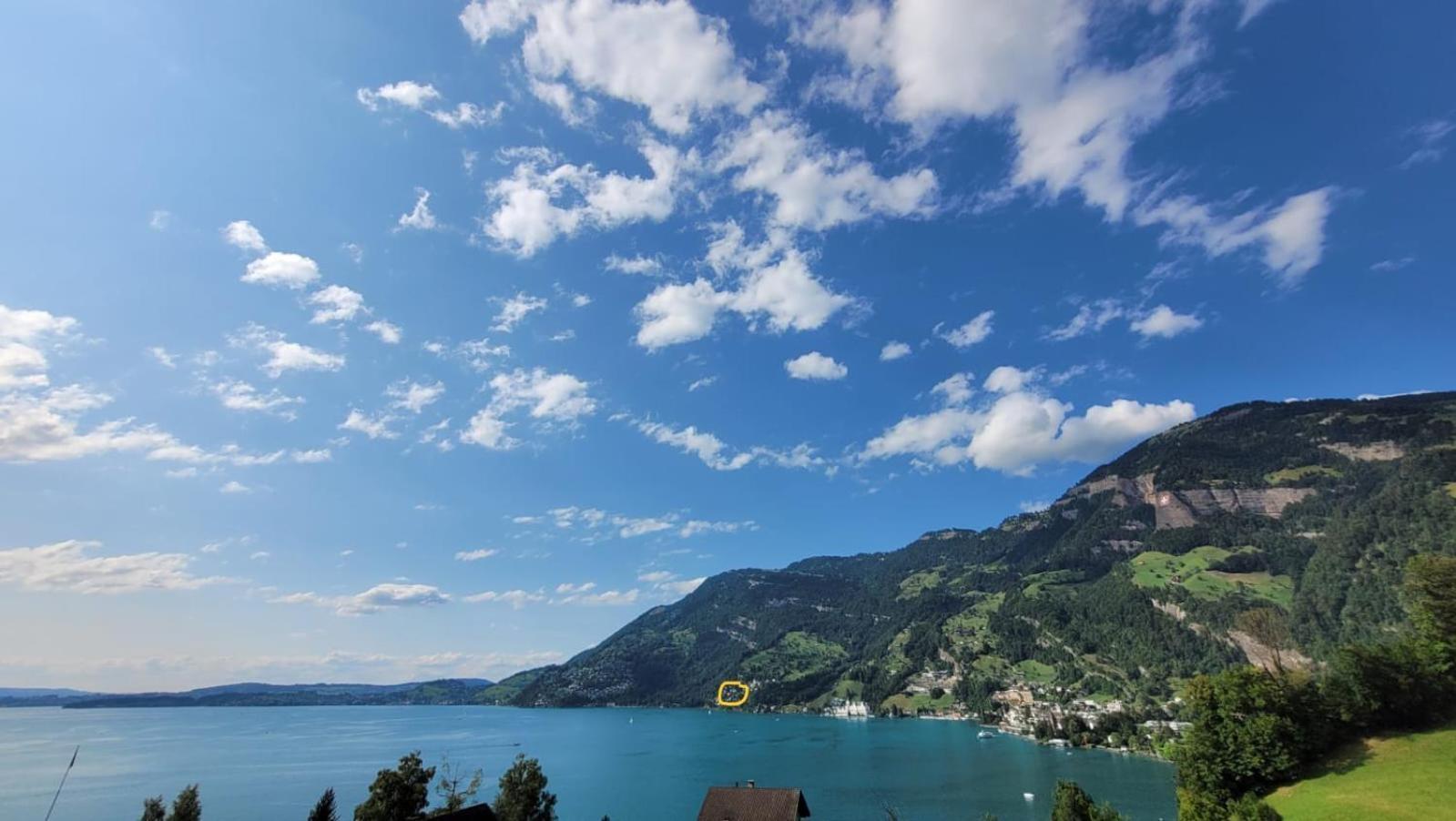 Villa Bootsmann Mit Spektakulaerer Seesicht Nahe Badestrand Vitznau Buitenkant foto