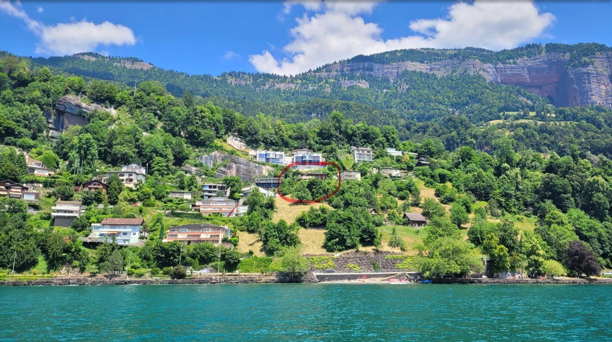 Villa Bootsmann Mit Spektakulaerer Seesicht Nahe Badestrand Vitznau Buitenkant foto